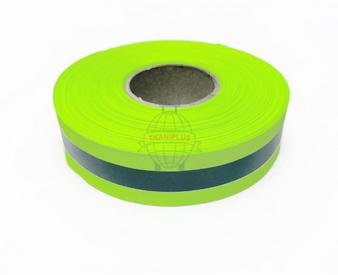 Светоотражающая лента стропа 50*20 мм, (380cpl), цвет зеленый
